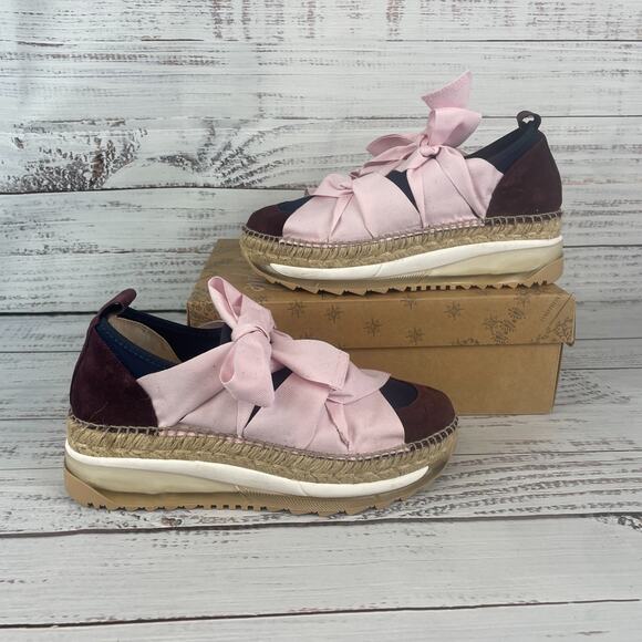 Free People Shoes - Free People Chapmin Womens US 7 Espadrille Sneakers Rose Burgundy